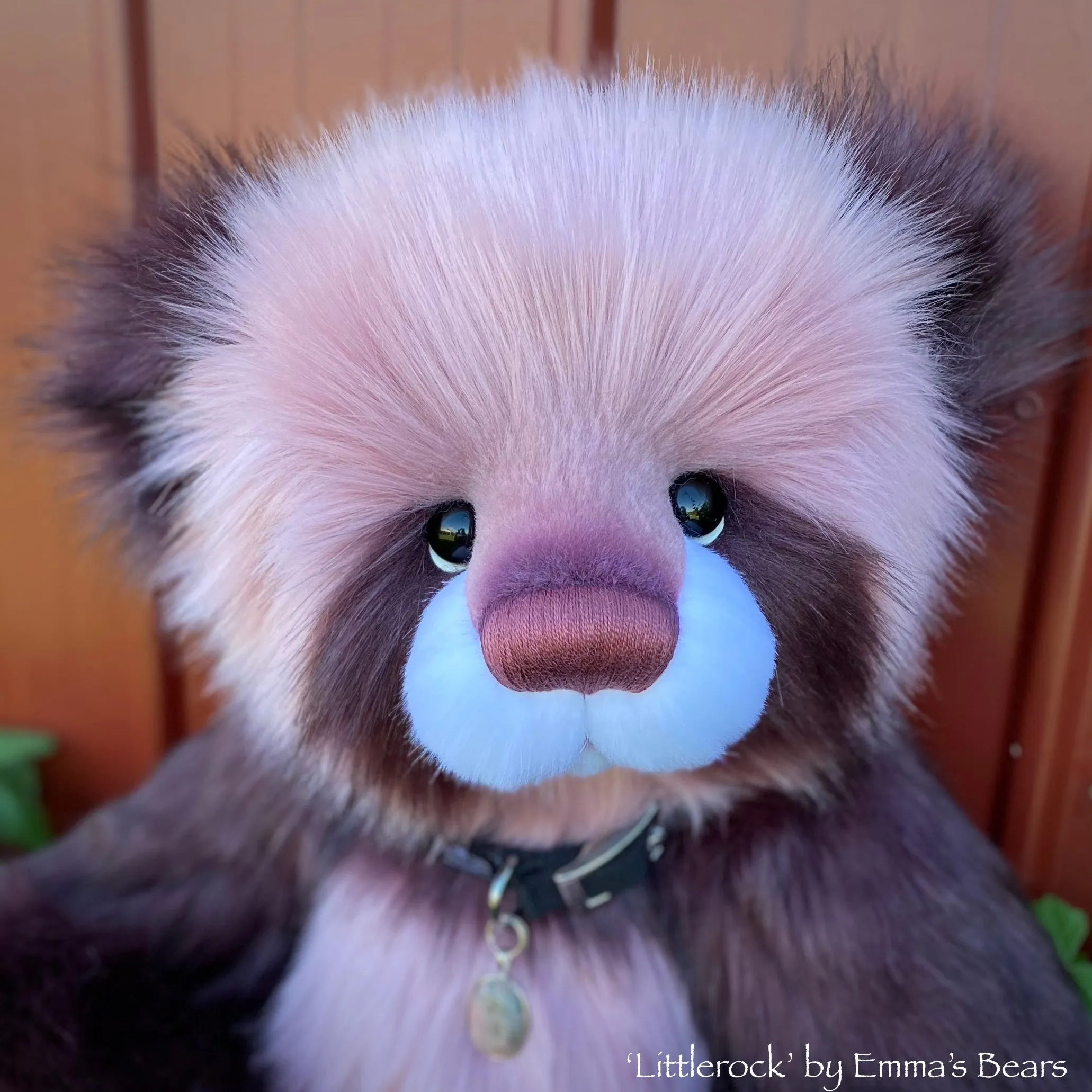 Littlerock - 23" Faux Fur Artist Panda Bear by Emma's Bears - OOAK