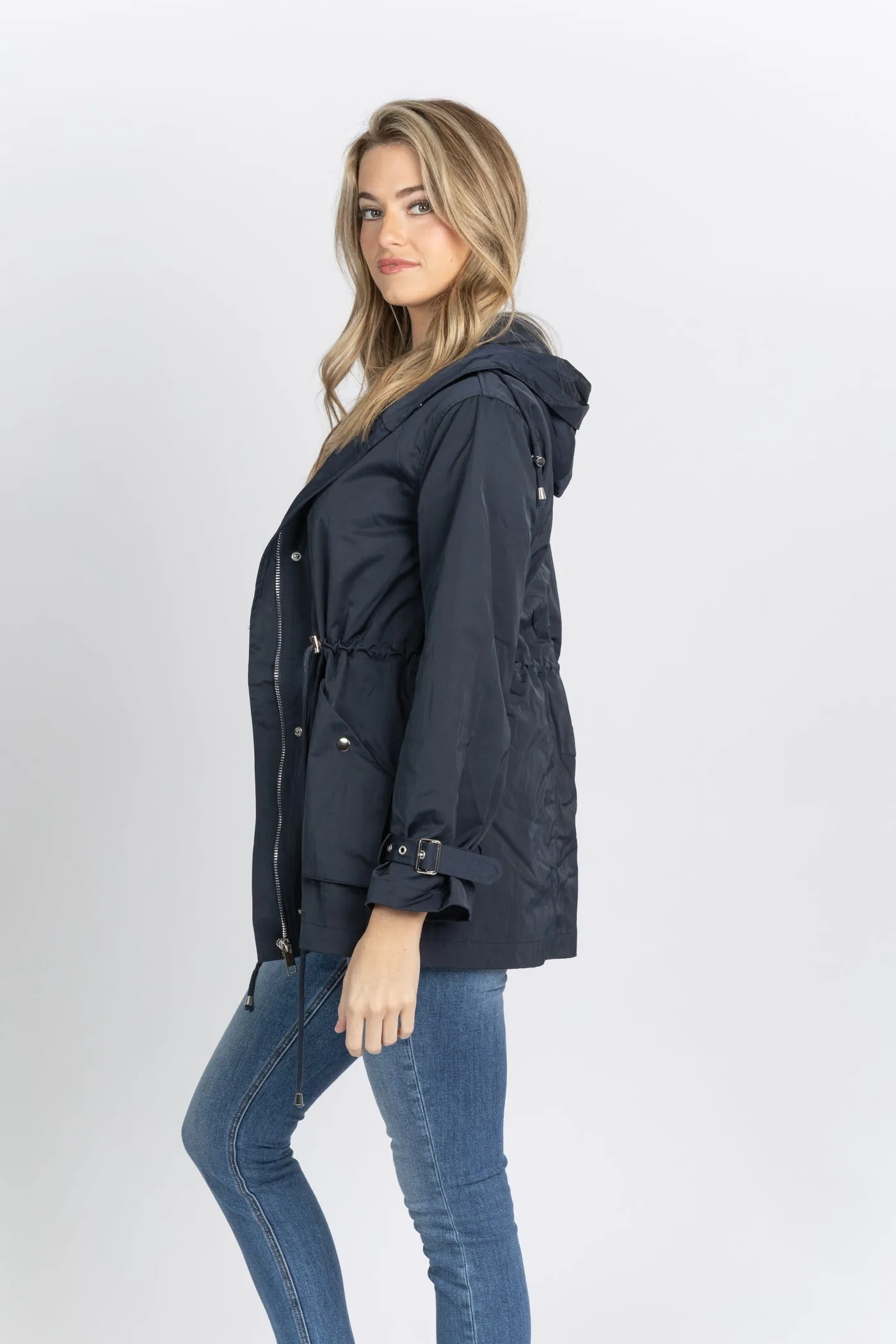 Love Token Patty Faux Fur Lined Parka Navy