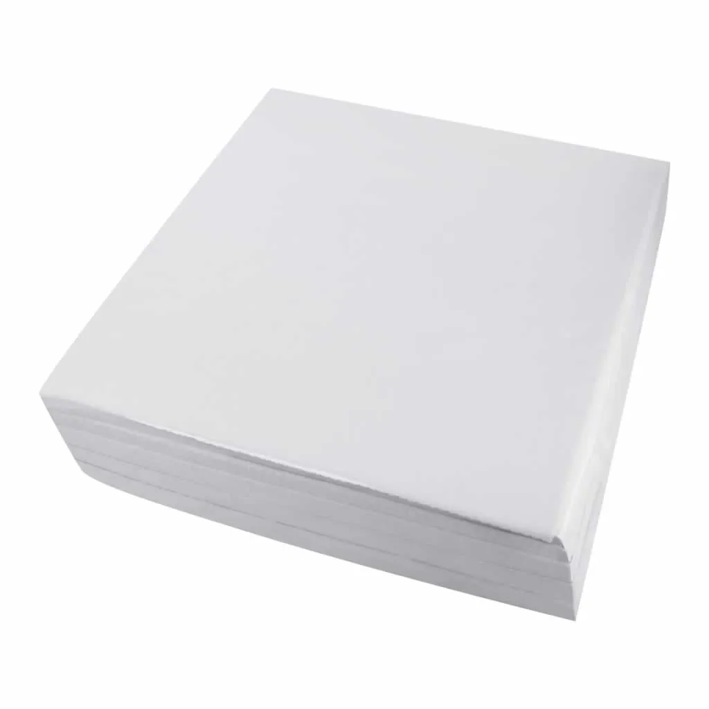 Medium Weight (1.5 oz.) Soft Tearaway Backing Squares (250 Pack)