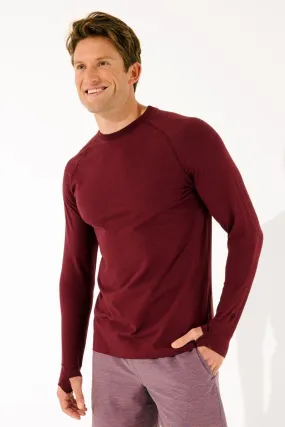 Men's LumaLeo Long Sleeve T-Shirt  |  Colmar Burgundy