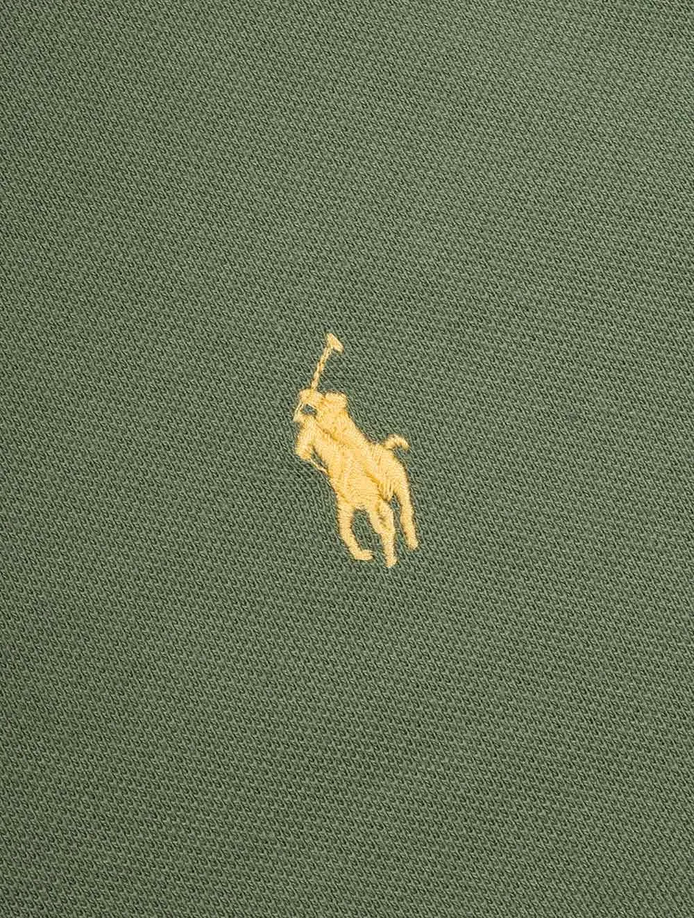 Mesh Polo Shirt Olive Green