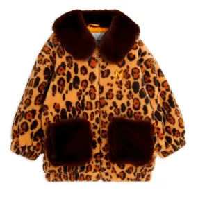 Mini Rodini - Leopard faux-fur jacket