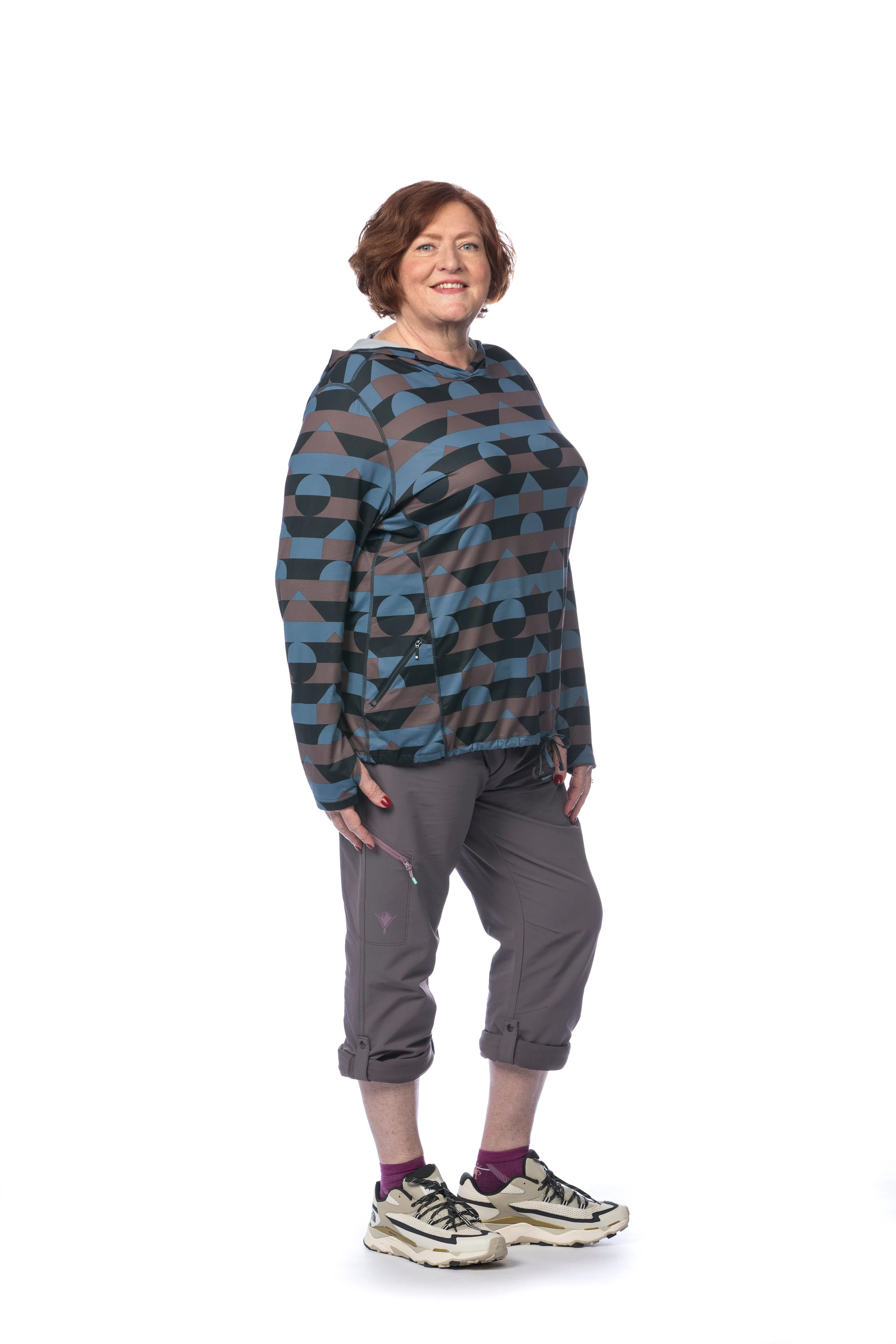 Mountain Hardwear Crater Lake Plus Size LS Hoody | Blue Quartz