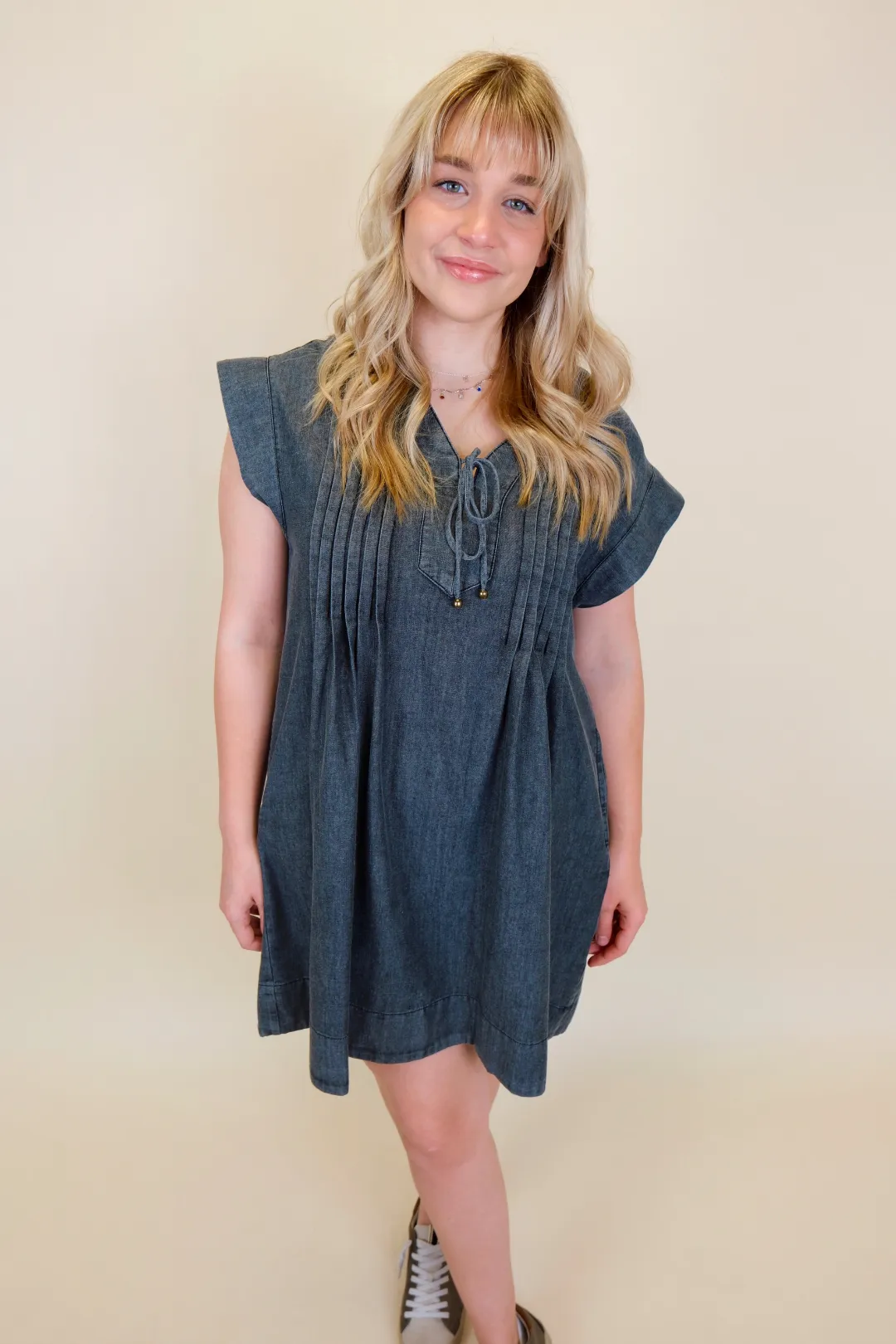 Nights In Nashville Denim Dress