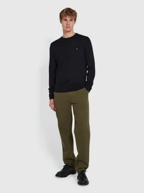 Norwood Regular Fit Chinos In Olive Green