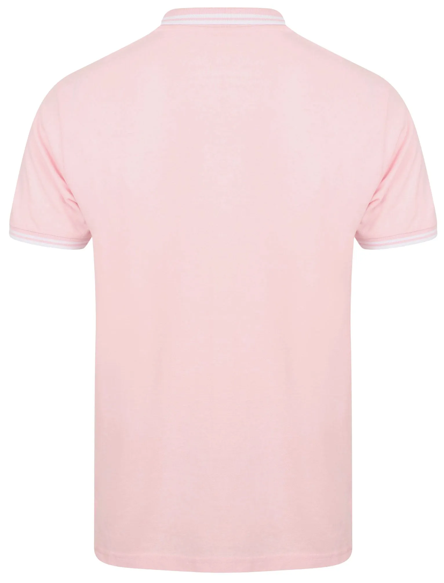 Nova Cotton Pique Polo Shirt In Baby Pink - South Shore