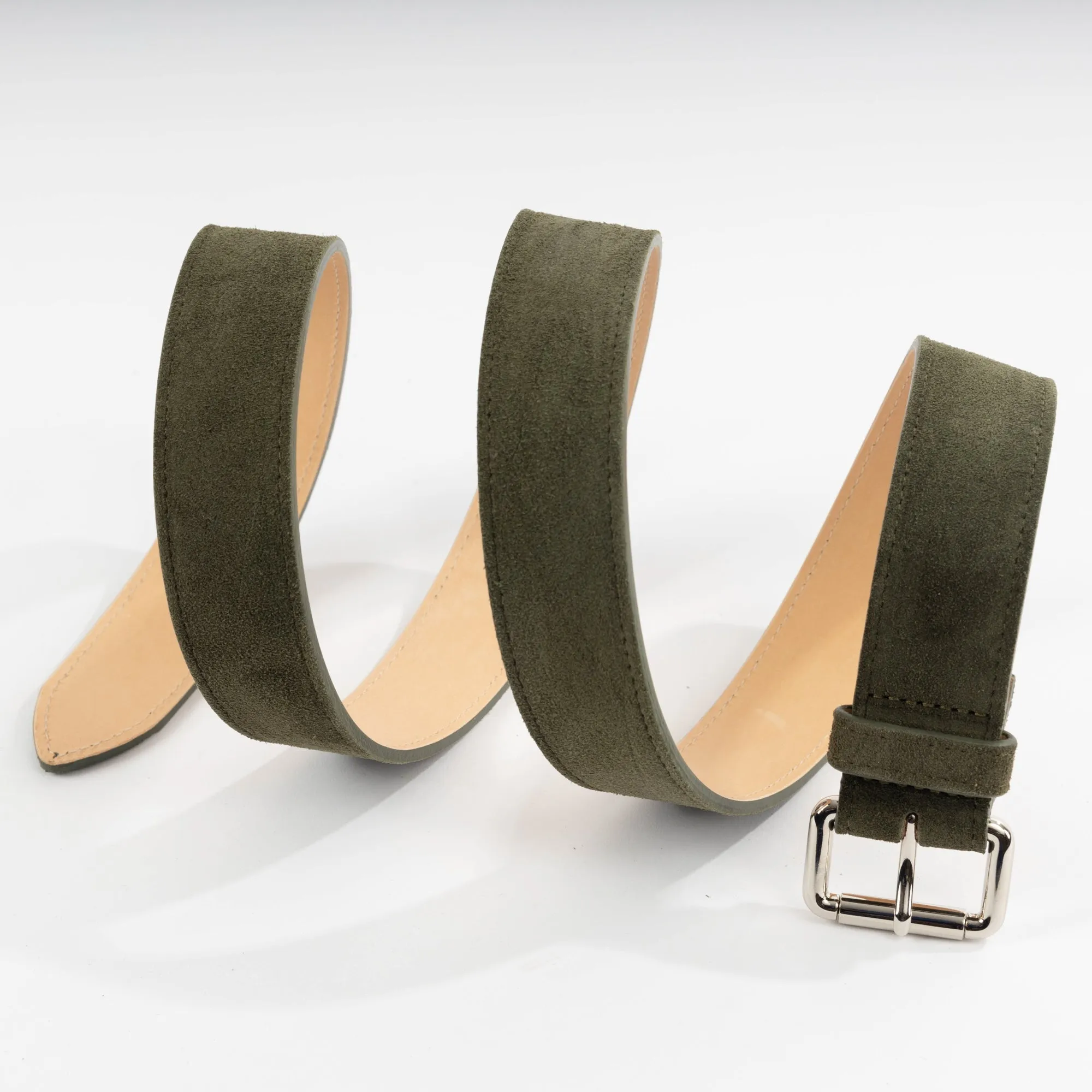 Olive Chiltern Suede Belt