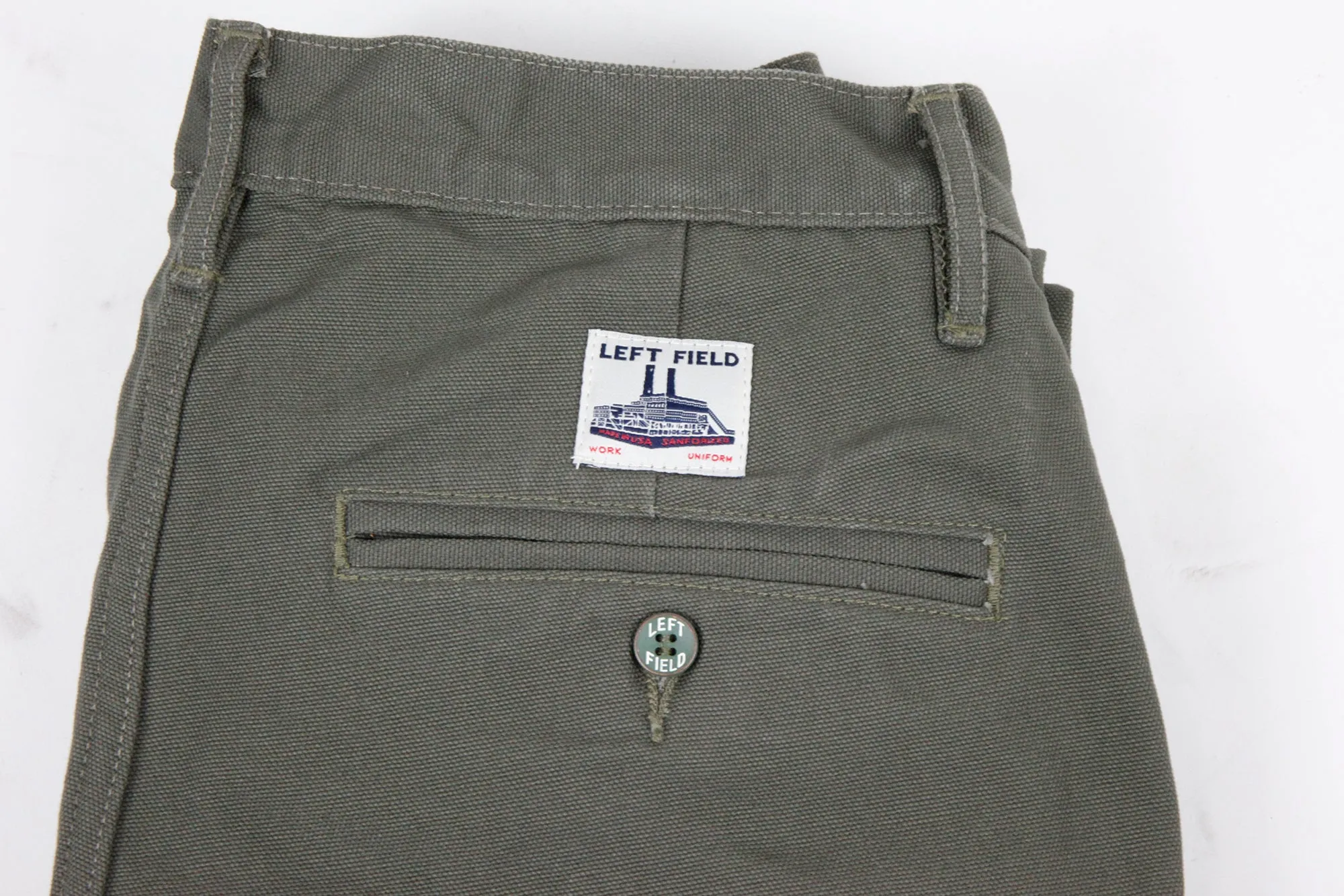 Olive Green  Mt Vernon 13 oz  Work Uniform Chino