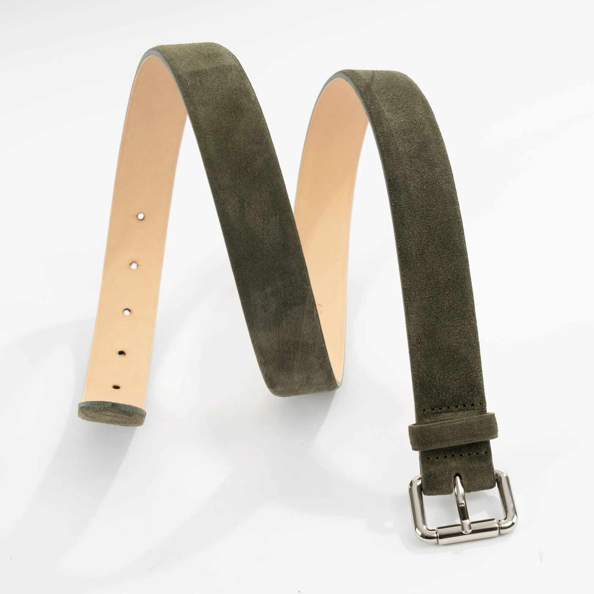 Olive Mount Suede Belt