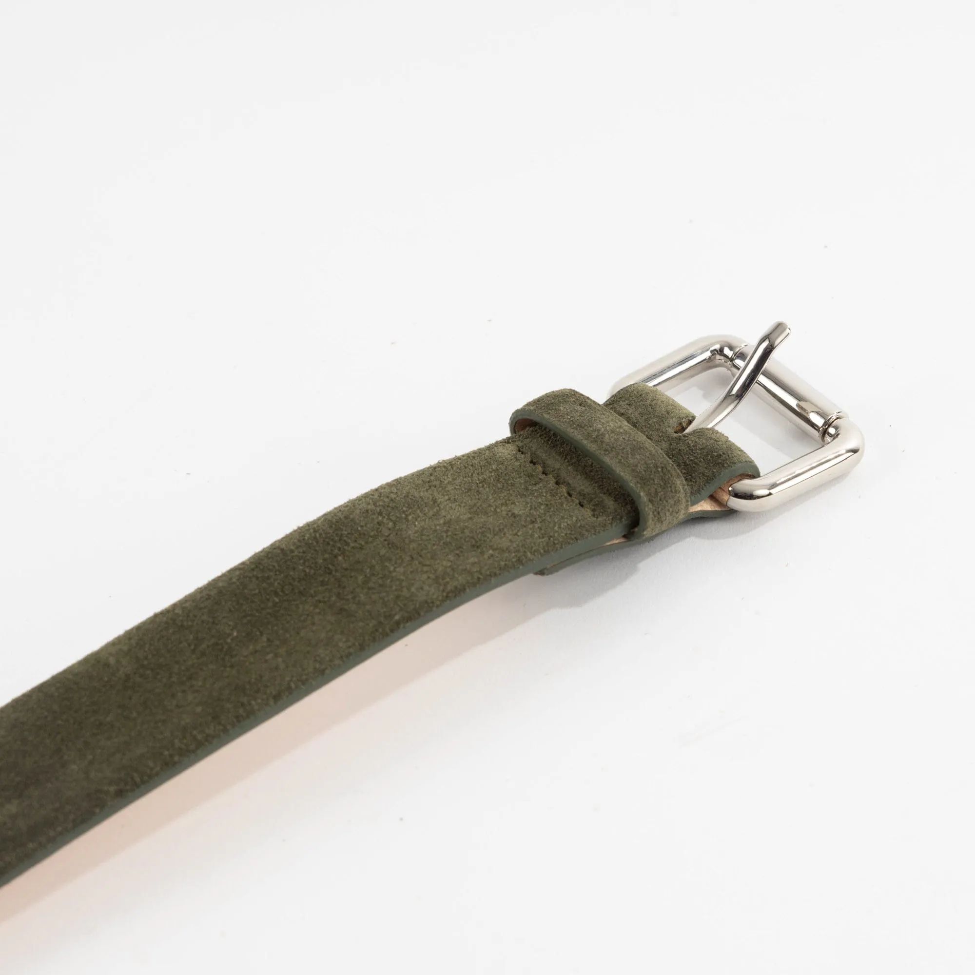 Olive Mount Suede Belt