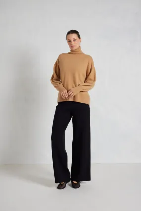 Opera Cashmere Polo Sweater in Desert Mirage