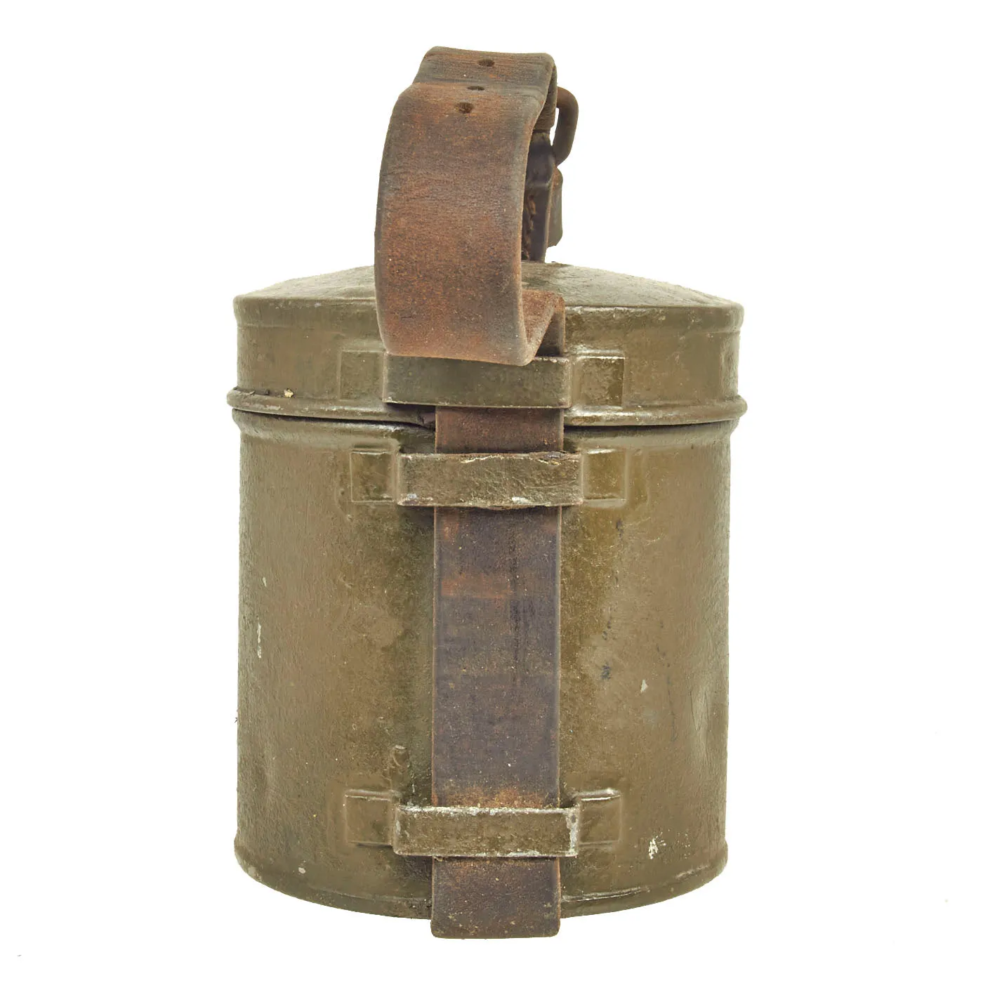 Original French Pre-WWII Graisse a Chars Tank Grease In Storage / Protective Can