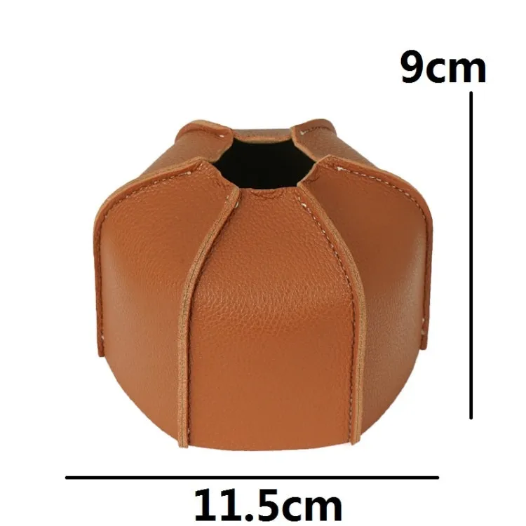 Outdoor Camping Flat Gas Tank Leather Case Camping Steam Lamp Fuel Tank PU Protective Cover For 230g Gas Tank