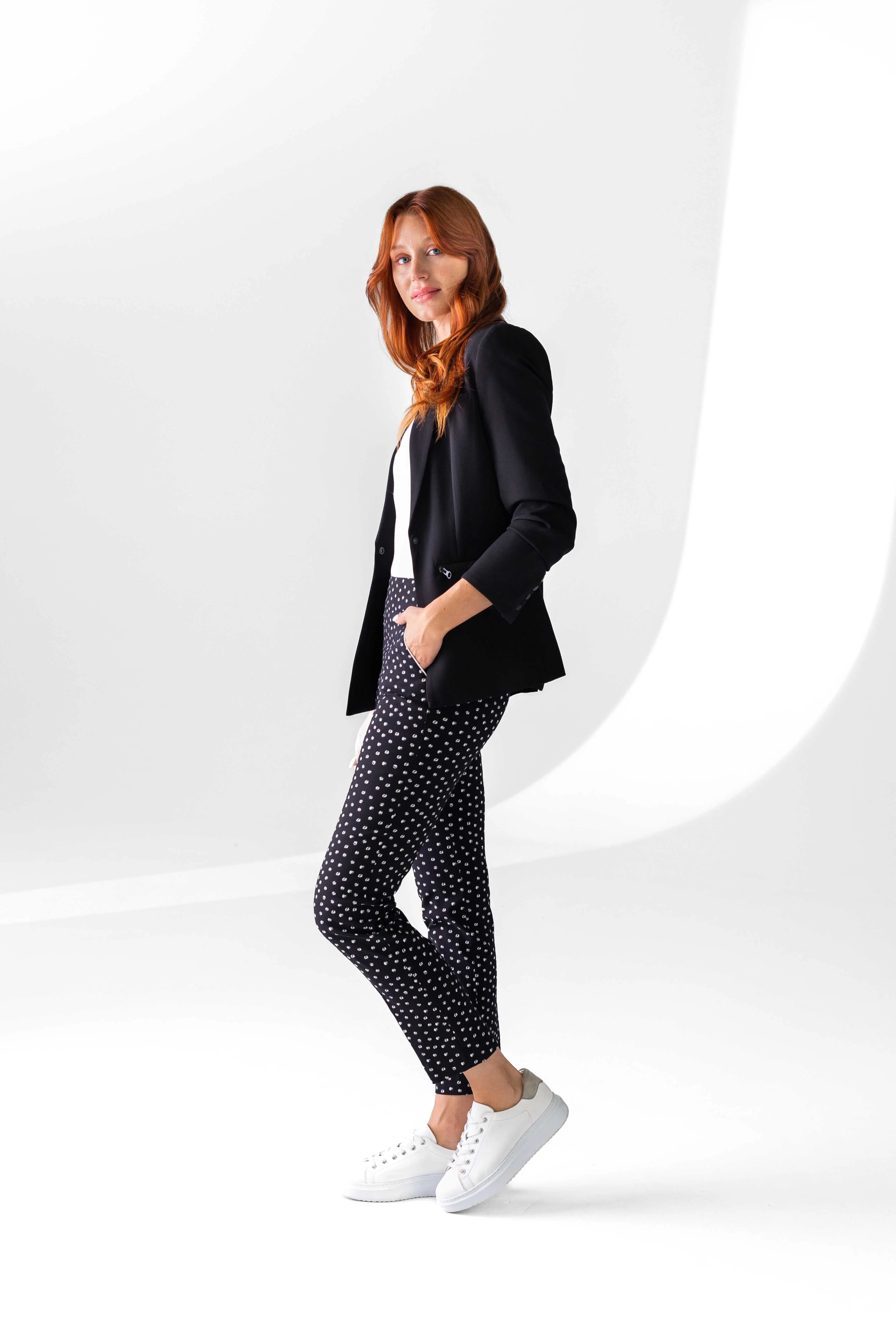 Panda Dot 28" Ankle Pant w/ Pockets