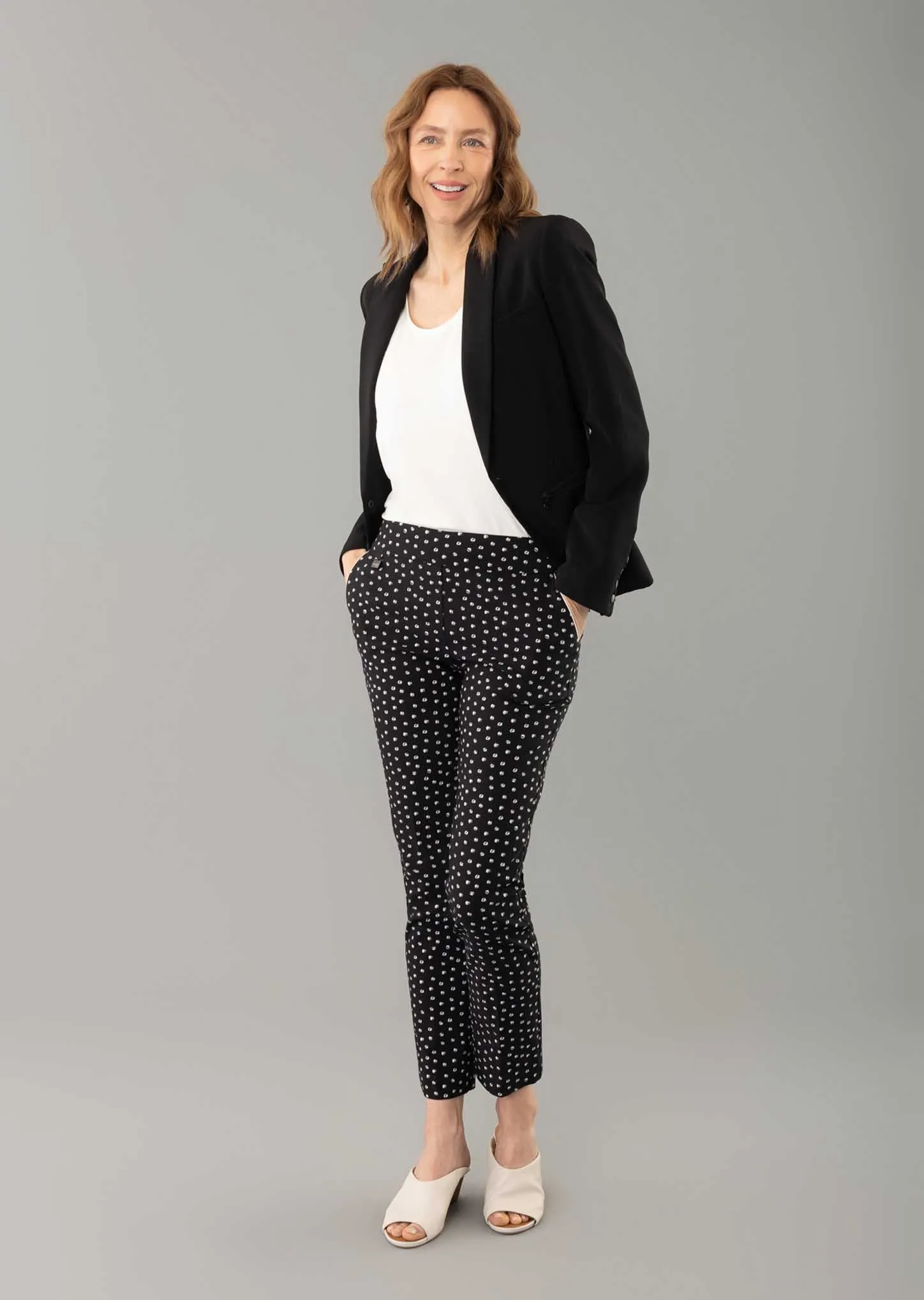 Panda Dot 28" Ankle Pant w/ Pockets