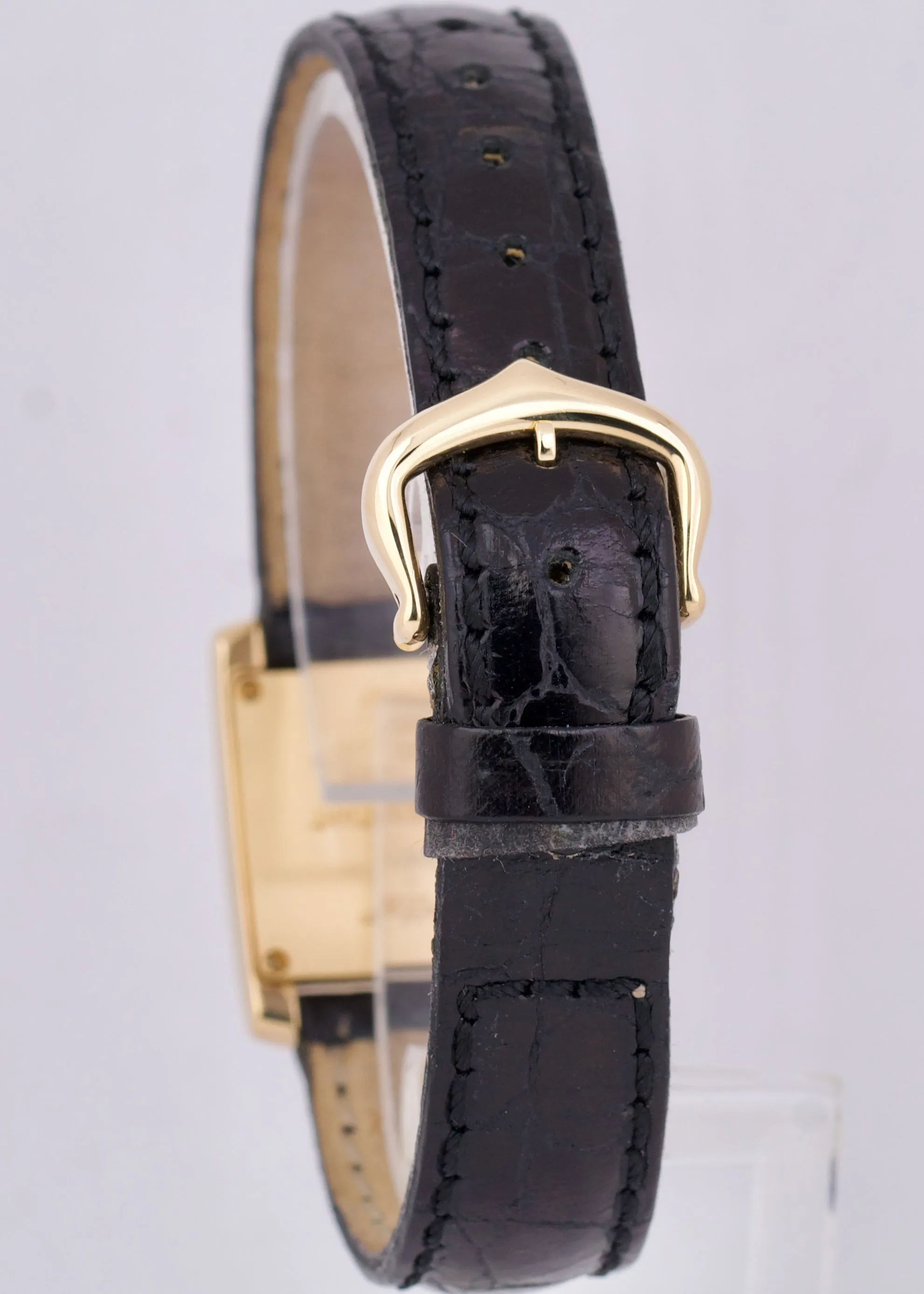 PAPERS Cartier Tank Francaise 18k Yellow Gold Ivory 20mm Quartz Leather 1820