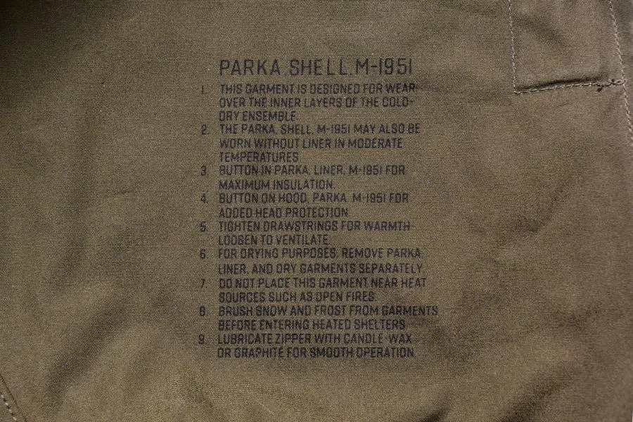 PARKA-SHELL, M-1951