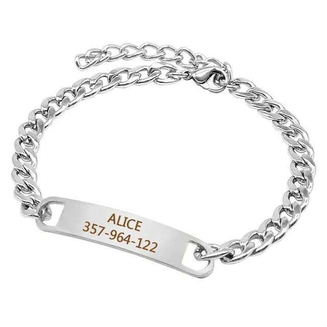 Personalized Chain Nameplate Collar