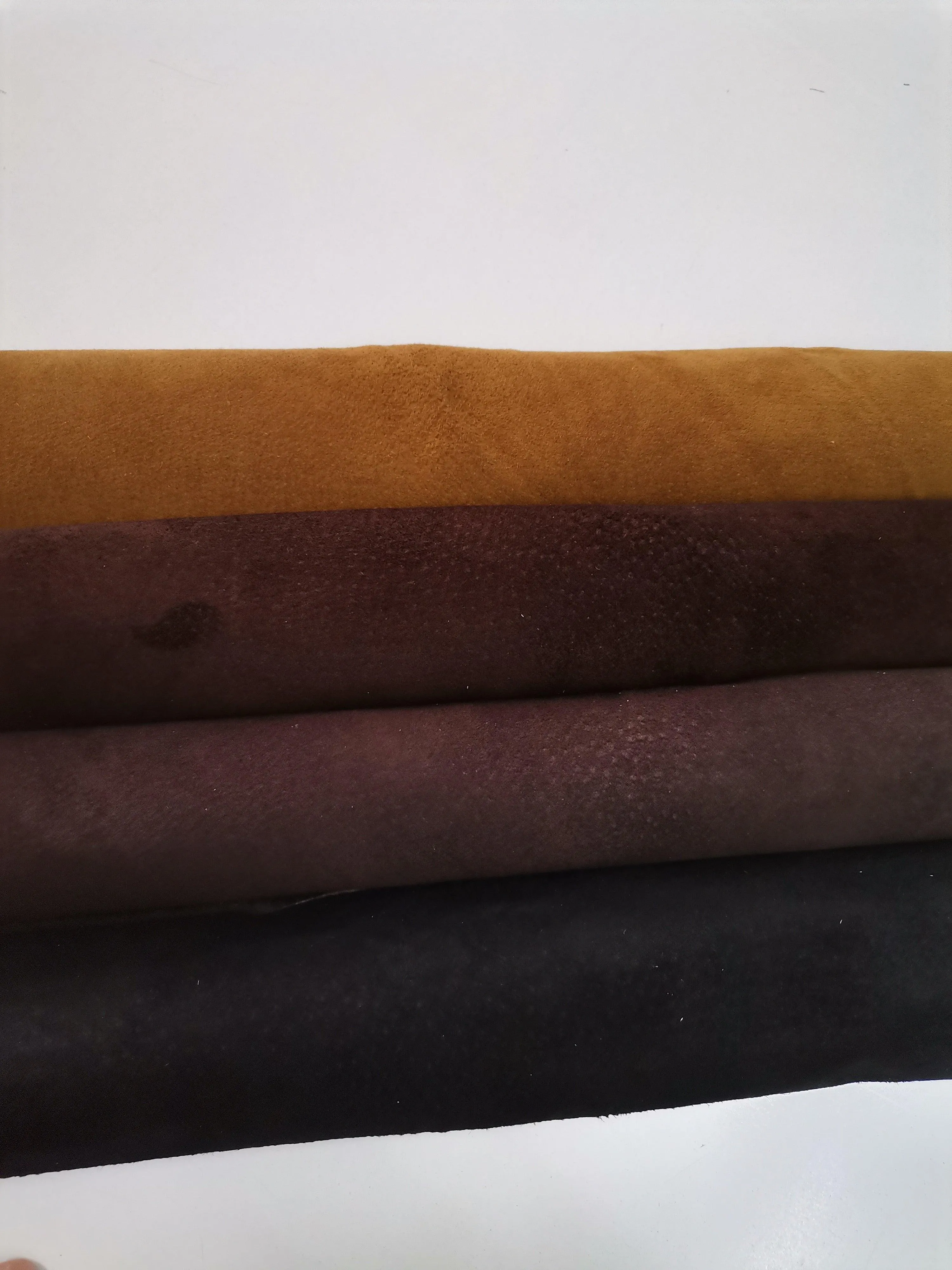 Pig split suede leather for garments 0,5mm // 1,5 oz, Lightweight thin suede pig leather for clothe