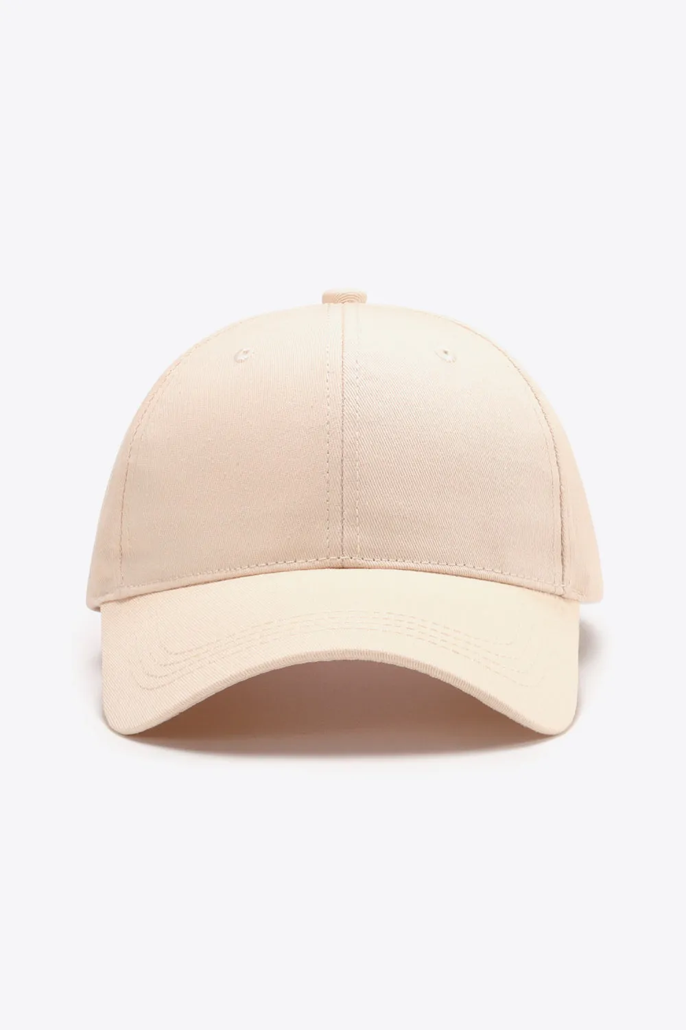 Plain Adjustable Cotton Baseball Cap