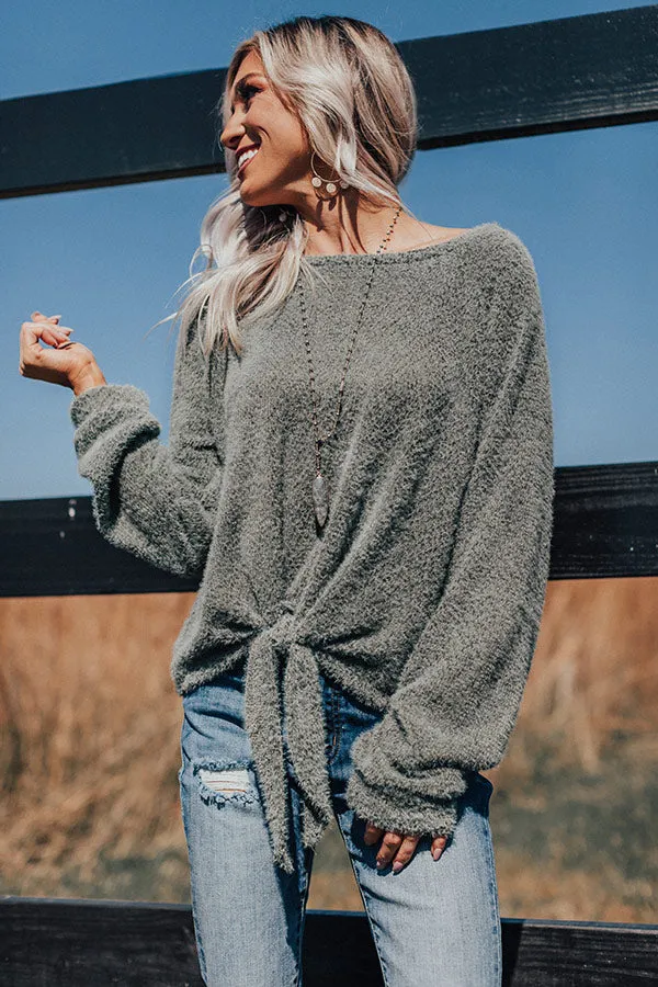 Playing Knit Cool Top In Sage