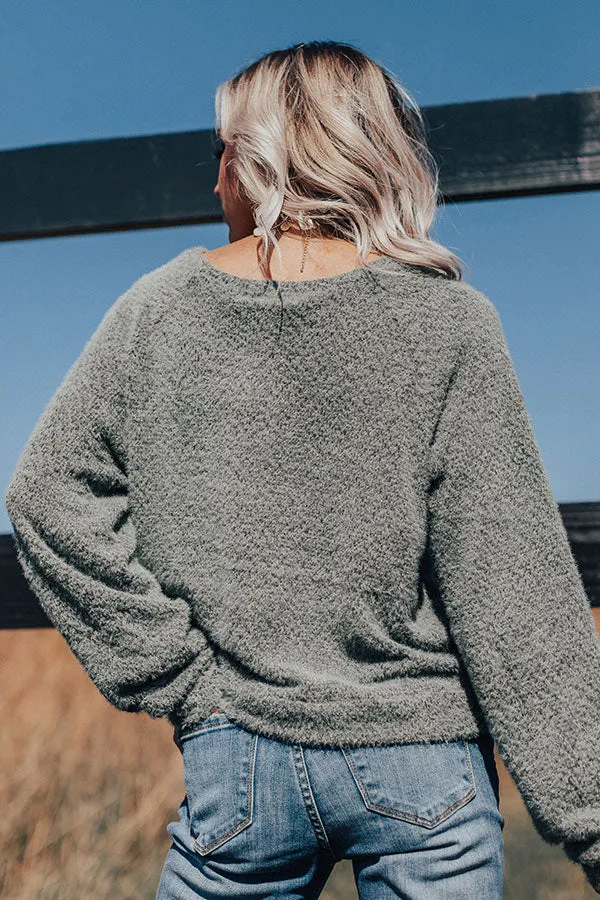 Playing Knit Cool Top In Sage