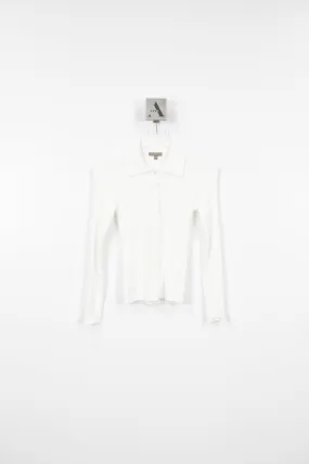 Polo Collar Henley Sweater