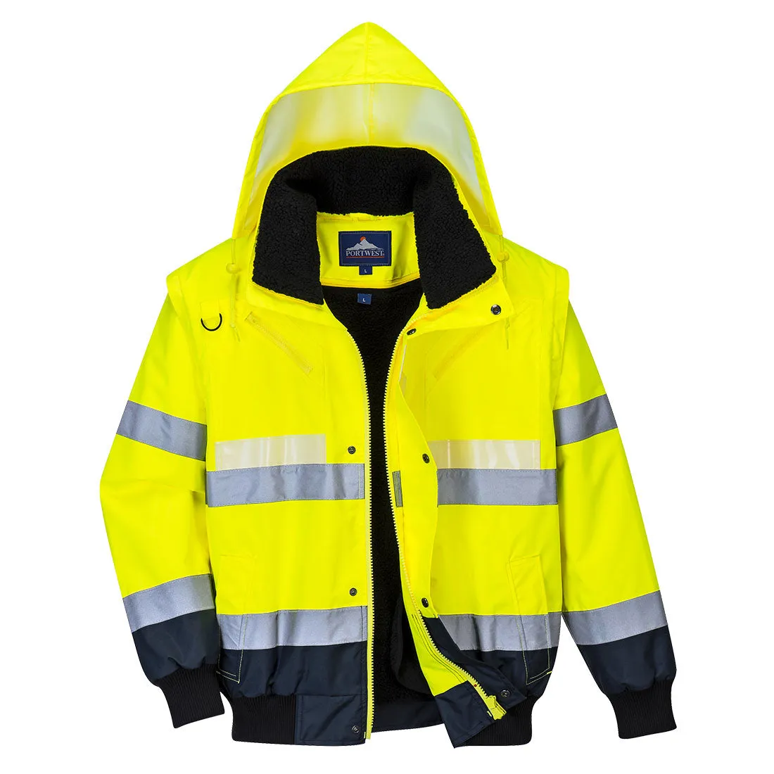 PORTWEST Glowtex 3-in-1 Bomber Jacket