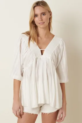 PUFF SLEEVE BABYDOLL TOP