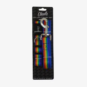 Rainbow Dog Leash & Collar Combo