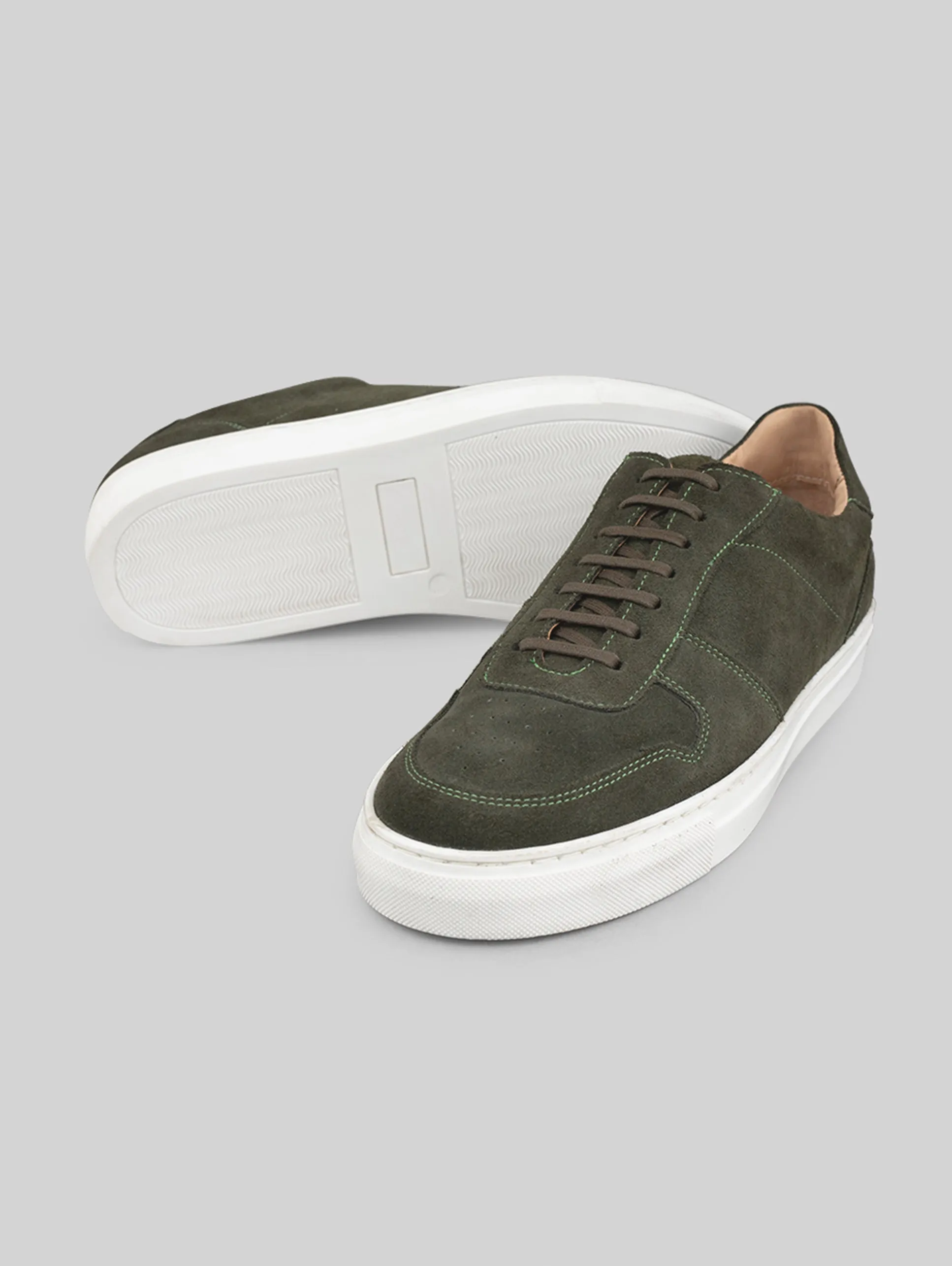 Rawls Men olive Suede Sneakers