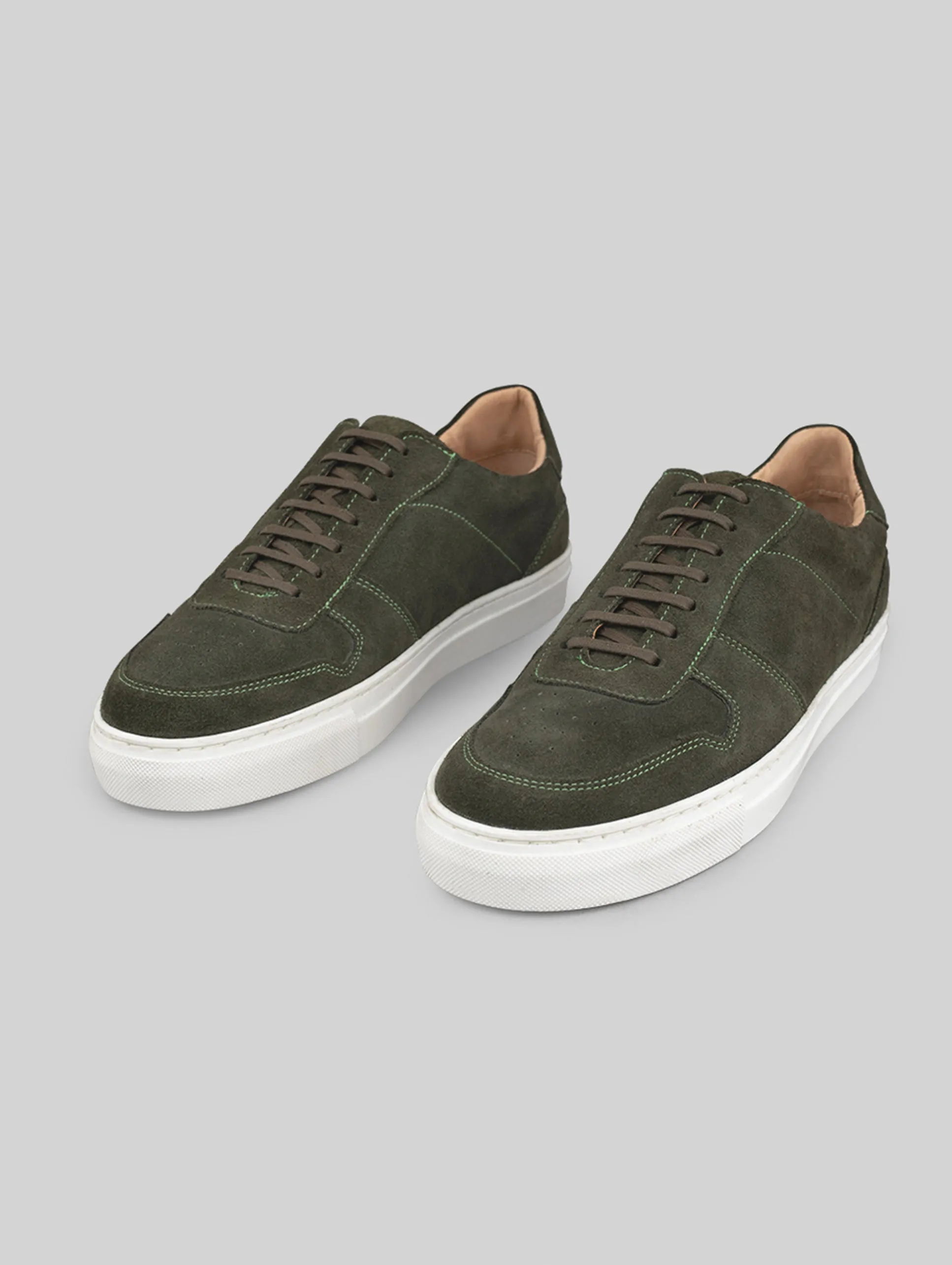 Rawls Men olive Suede Sneakers