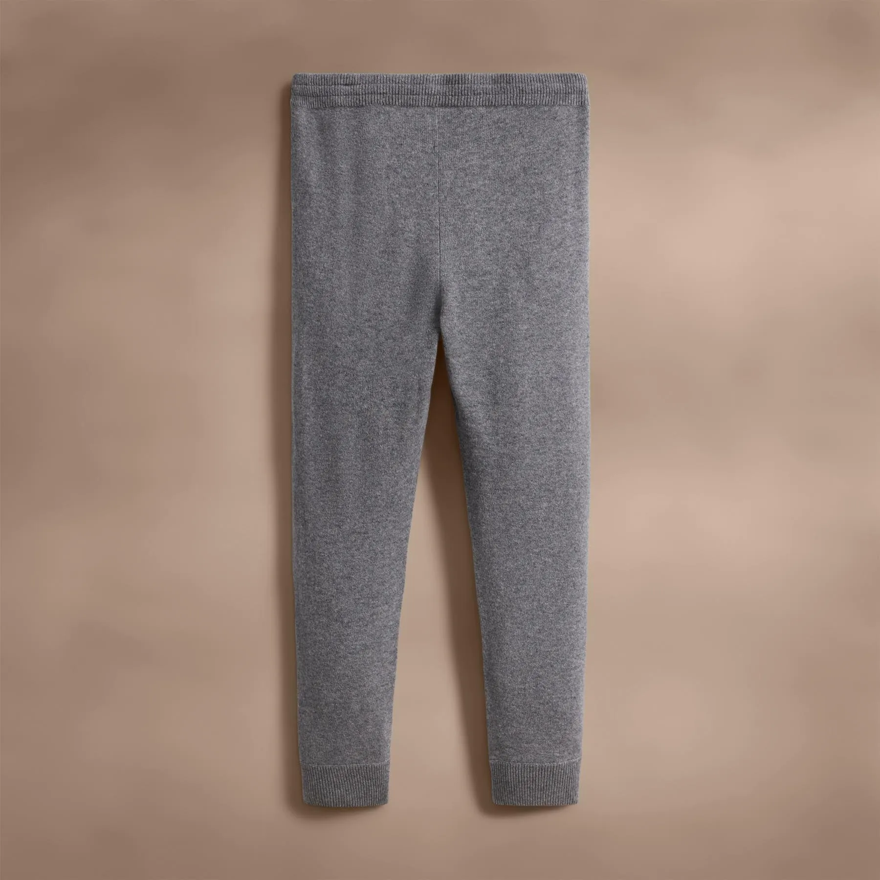 Recycled Cashmere Track Pant with Pockets - Heather Grey