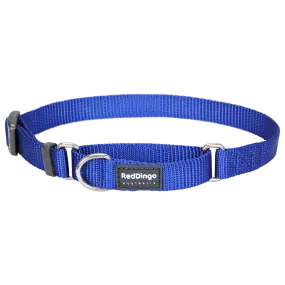 Red Dingo Dog Martingale Collar Dark Blue (25mm x 41-63cm)