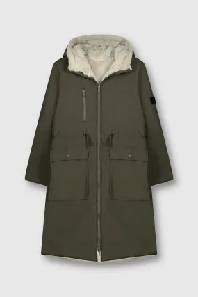 Rino   Pelle JOSEIN Reversible Parka - Dark Olive