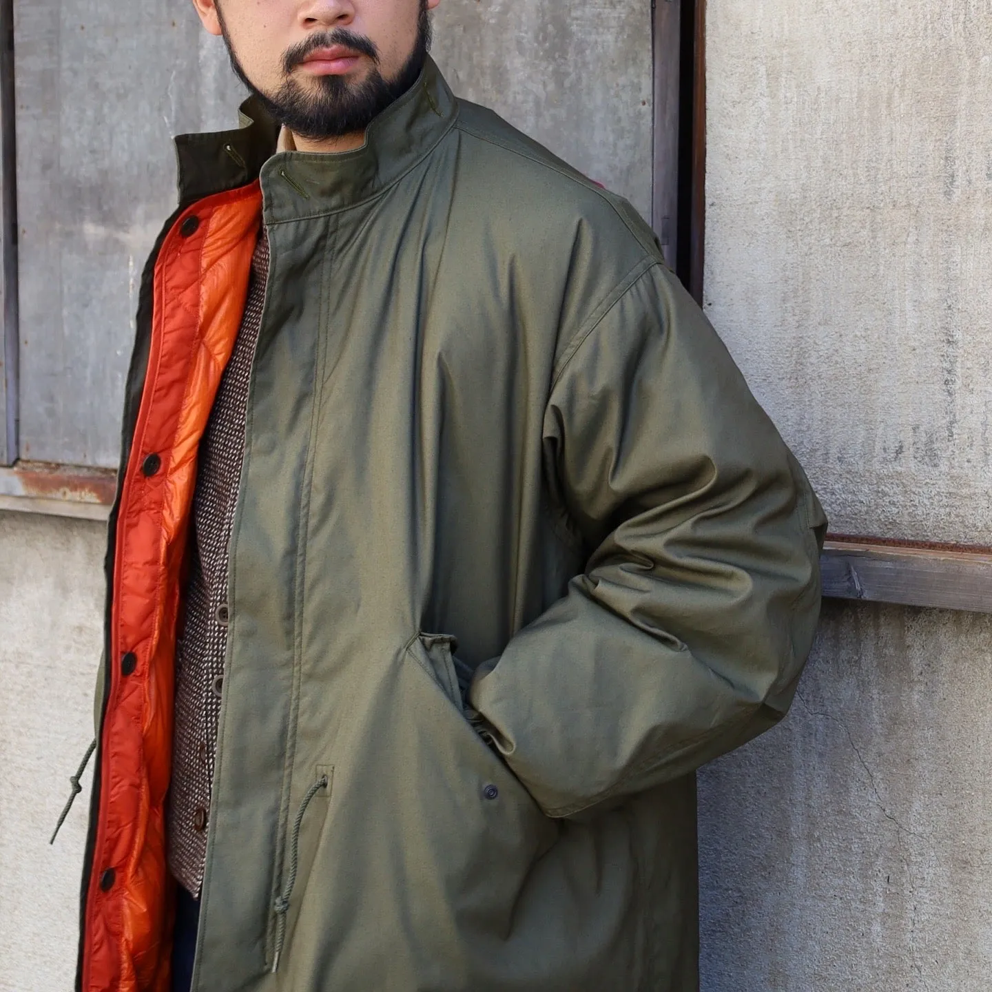 RMFC M65 FISHTAIL PARKA VINTAGE POPLIN  with DOWN LINER OLIVE