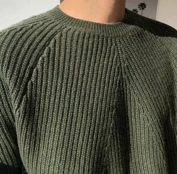 Round Collar Knit Sweater