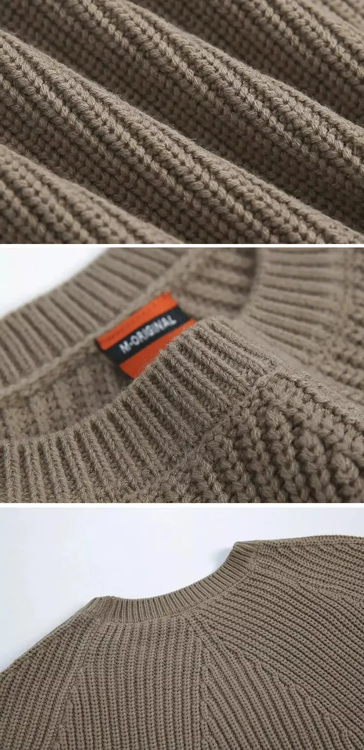 Round Collar Knit Sweater