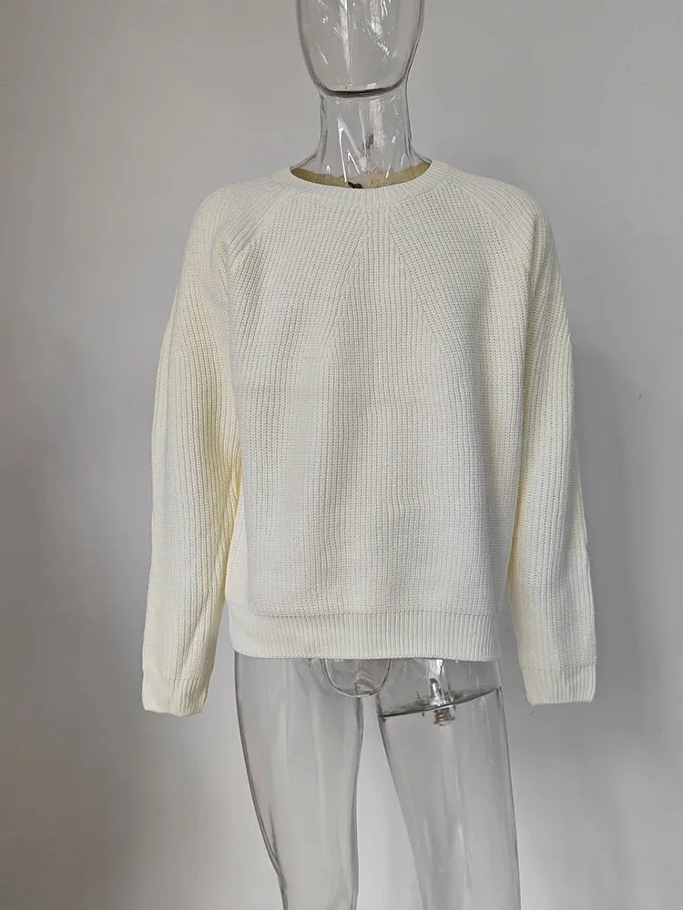 Round Collar Knit Sweater