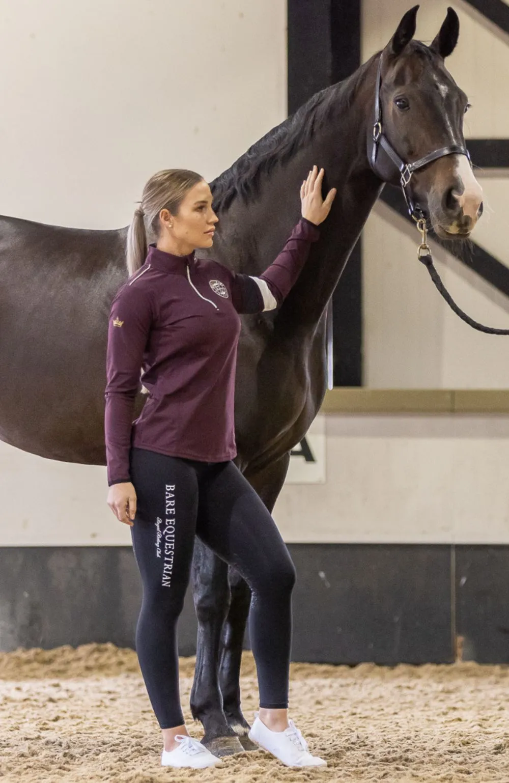 Royal Riding Club - Balmoral Baselayer - Merlot