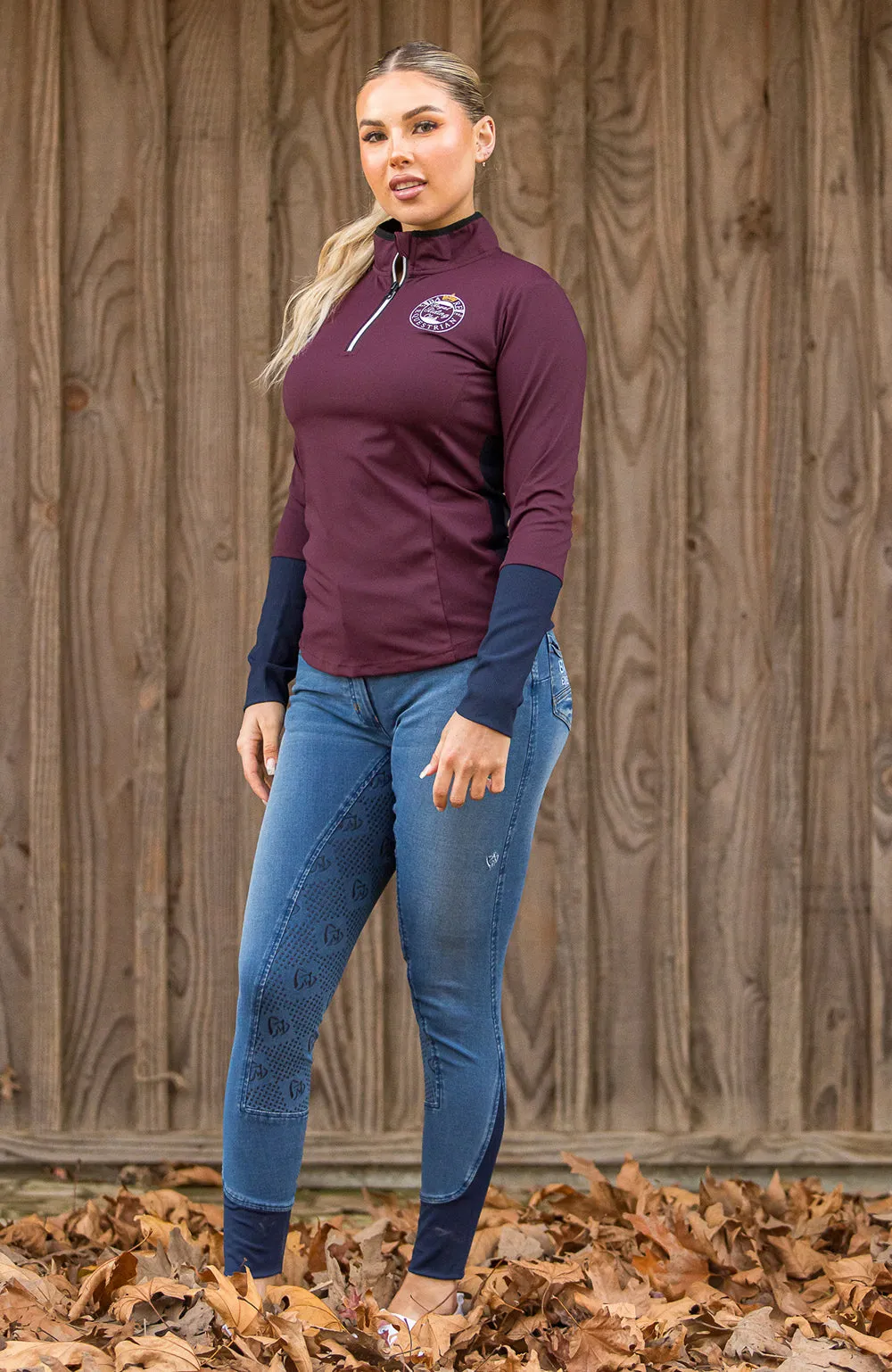 Royal Riding Club - Highgrove Baselayer - Merlot