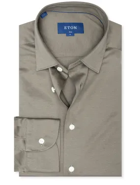 Slim Fit Jersey Shirt Olive