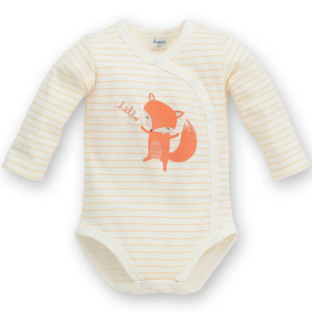 Smart Fox Long Sleeve Wrap Bodysuit