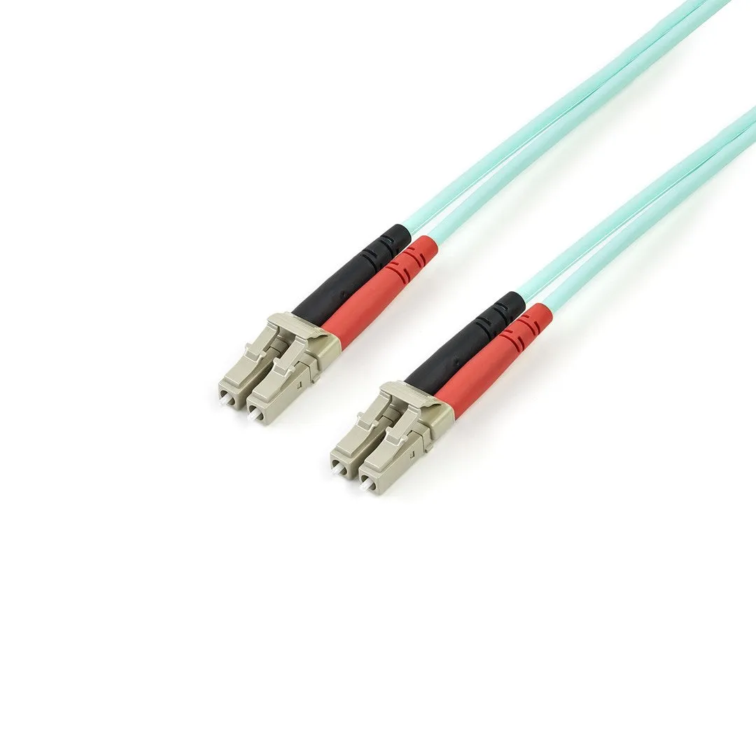 Startech.Com 3M (10Ft) Lc/Upc To Lc/Upc Om4 Multimode Fiber Optic Cable, 50/125Μm Lommf/Vcsel Zipcord Fiber, 100G, Low I