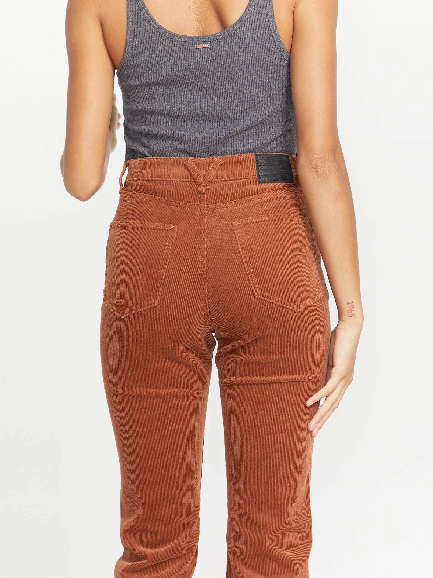 Stoned Straight Corduroy Pants - Nutmeg