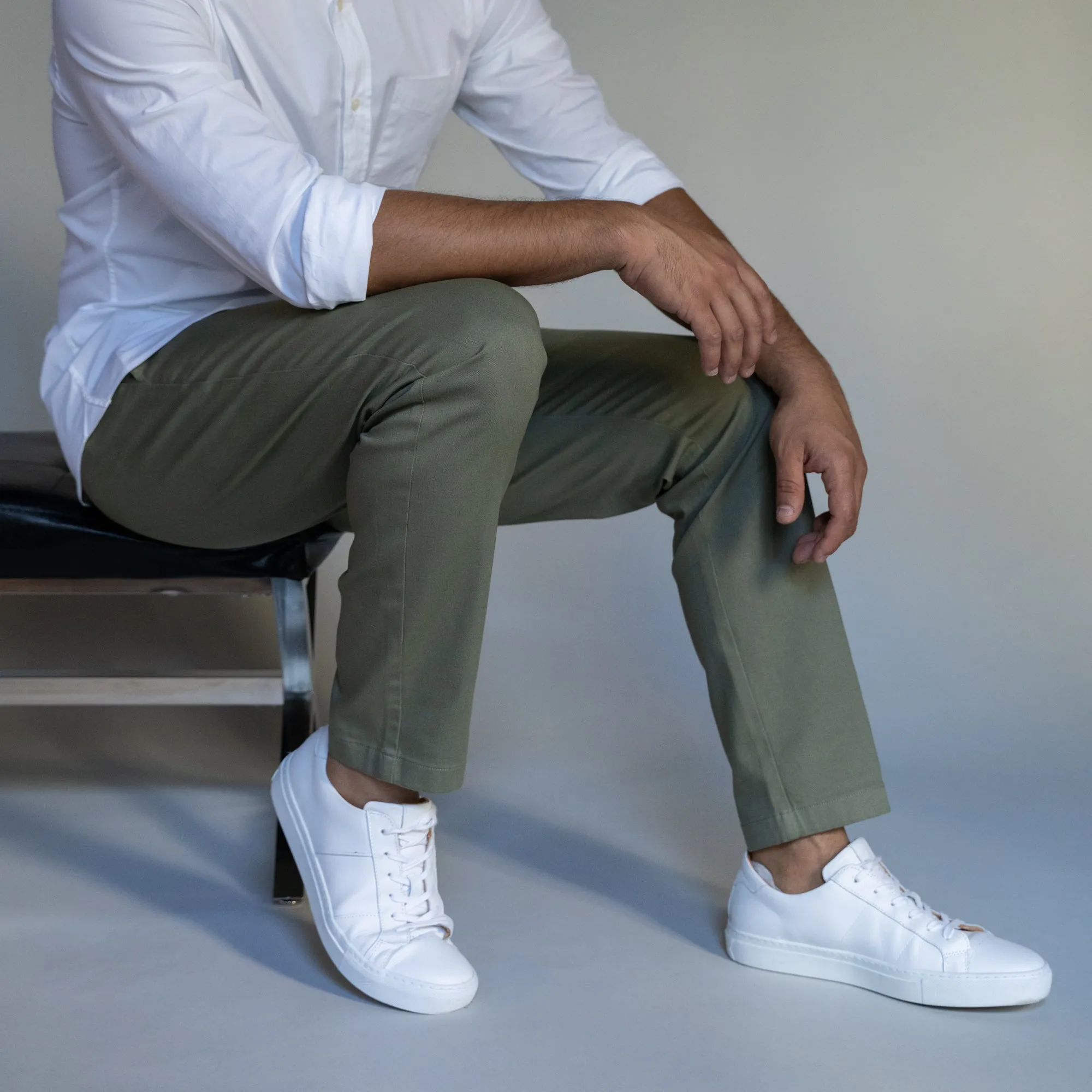 Stretch Chinos Slim Fit - Olive