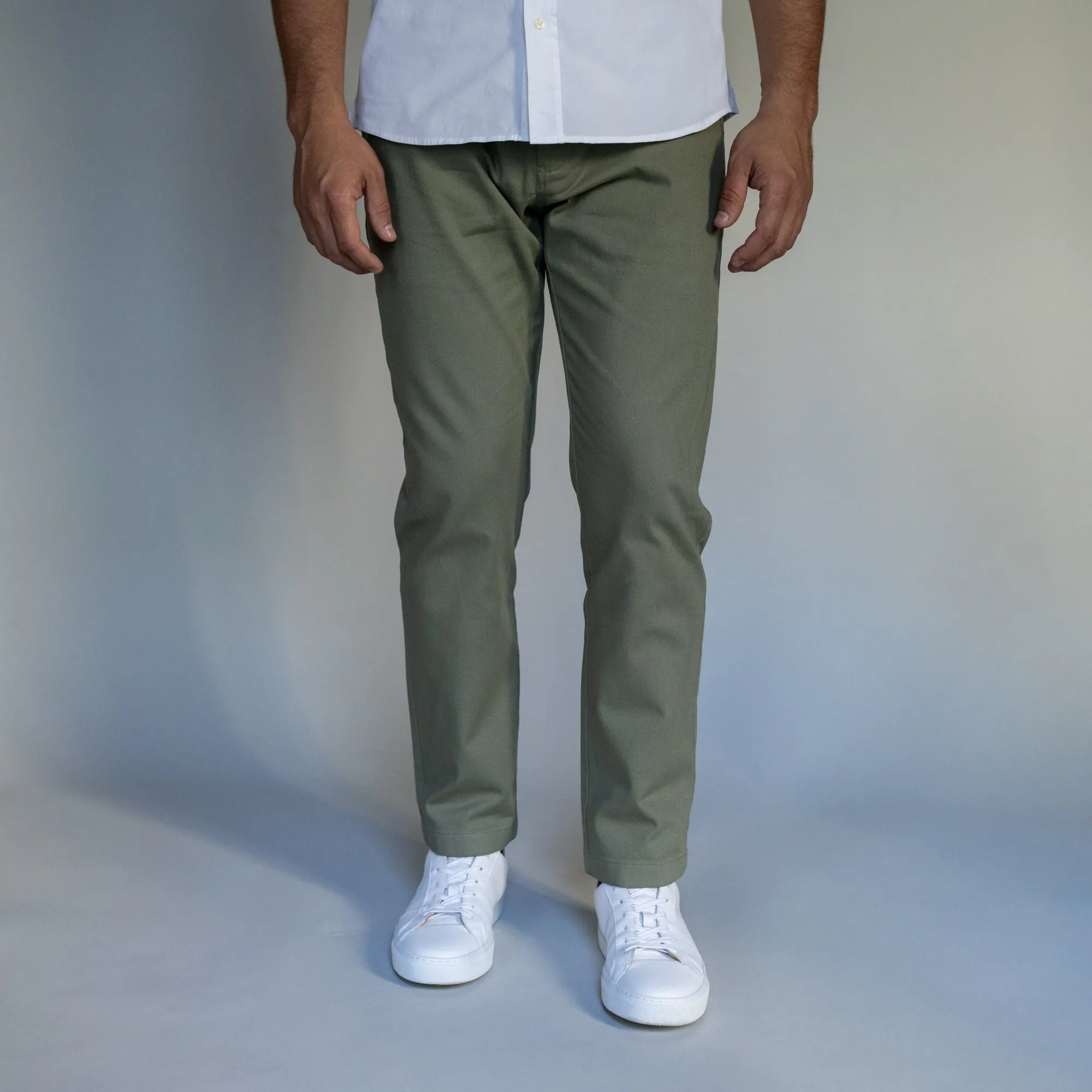 Stretch Chinos Slim Fit - Olive