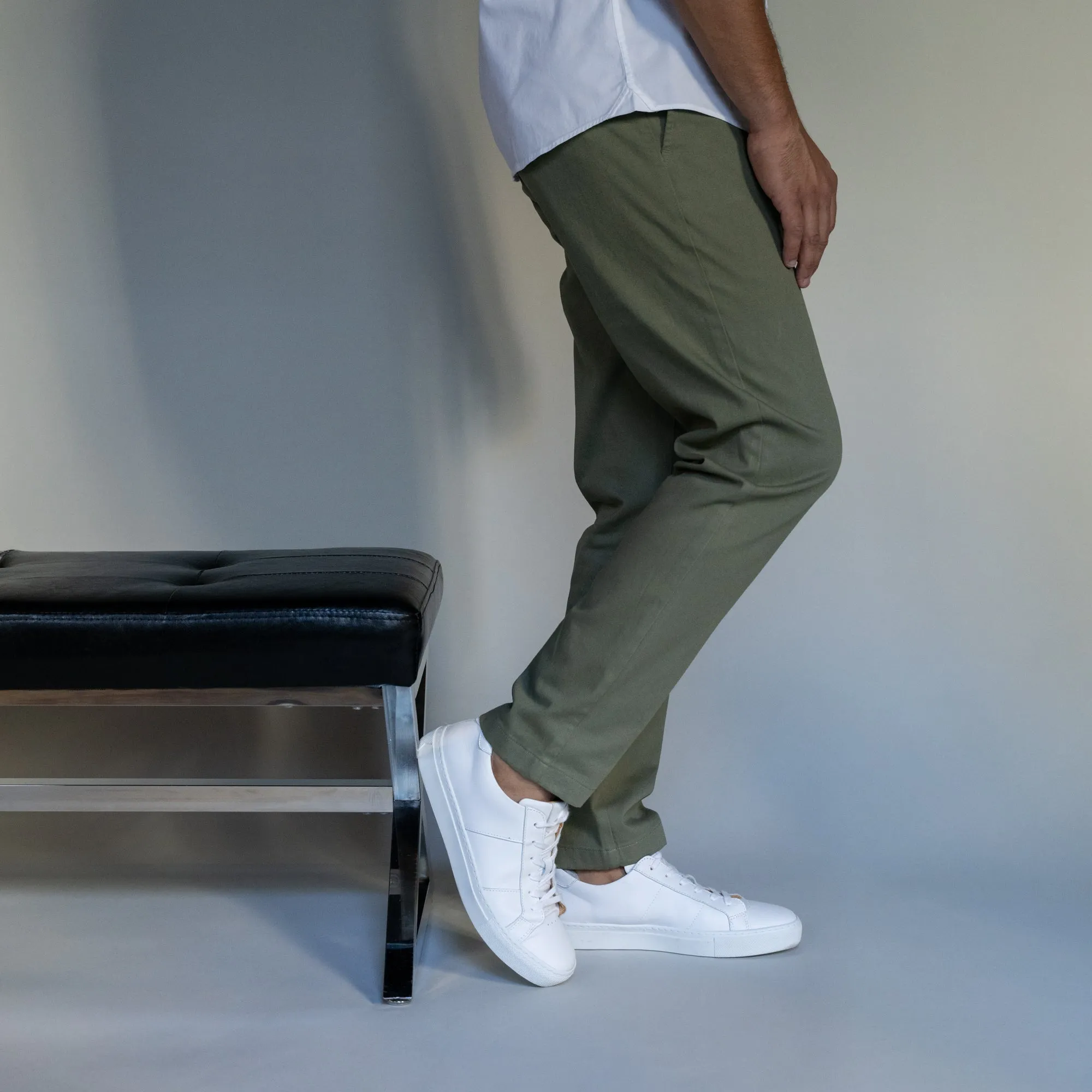 Stretch Chinos Standard Fit - Olive