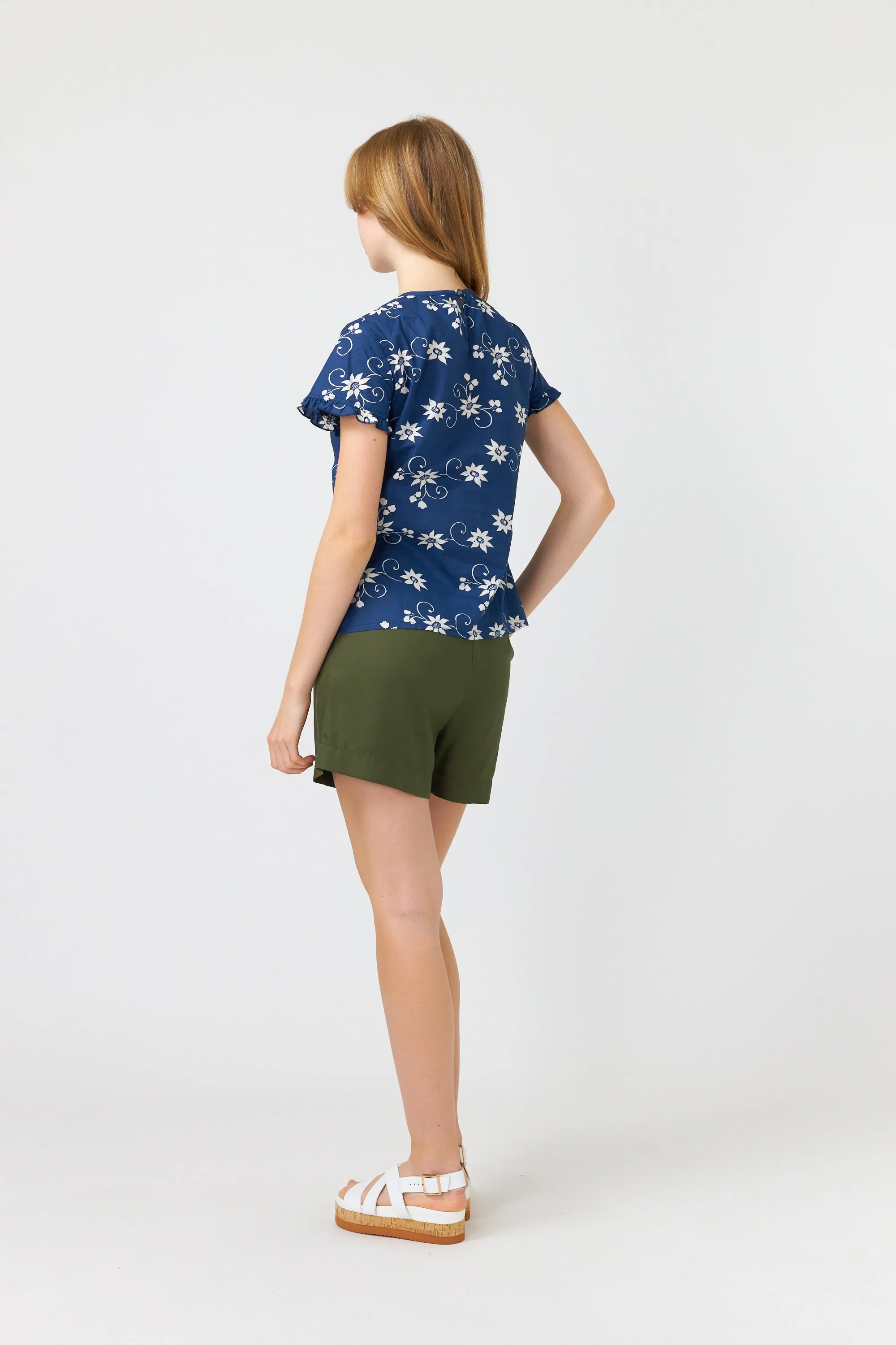 Sylvester Water lily top - Navy