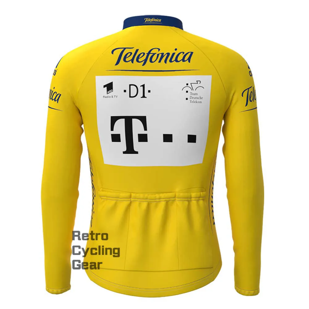 T yellow Retro Long Sleeve Jersey